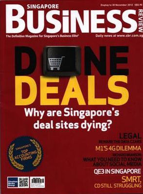 Singapore Business Magazine ประจำเดือนพฤศจิกายน ปีค.ศ. 2012